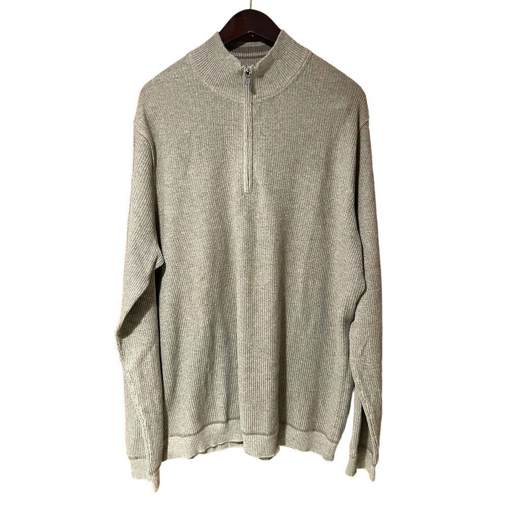 Tommy Bahamas - Pull Over Zipper 100% Cotton sweater - Size 1XB - NWOT - Picture 2 of 3